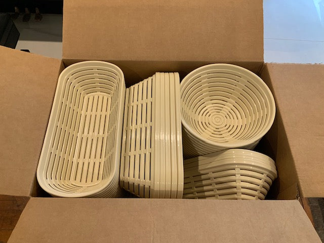 Banneton Mixed Bundle of 55  ( 35 x Oval + 20 x Round ) $865.00  - FREE FREIGHT- WHOLESALE