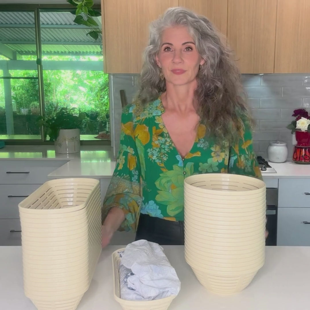 Woman talking about Bread Basket Company Bannetons