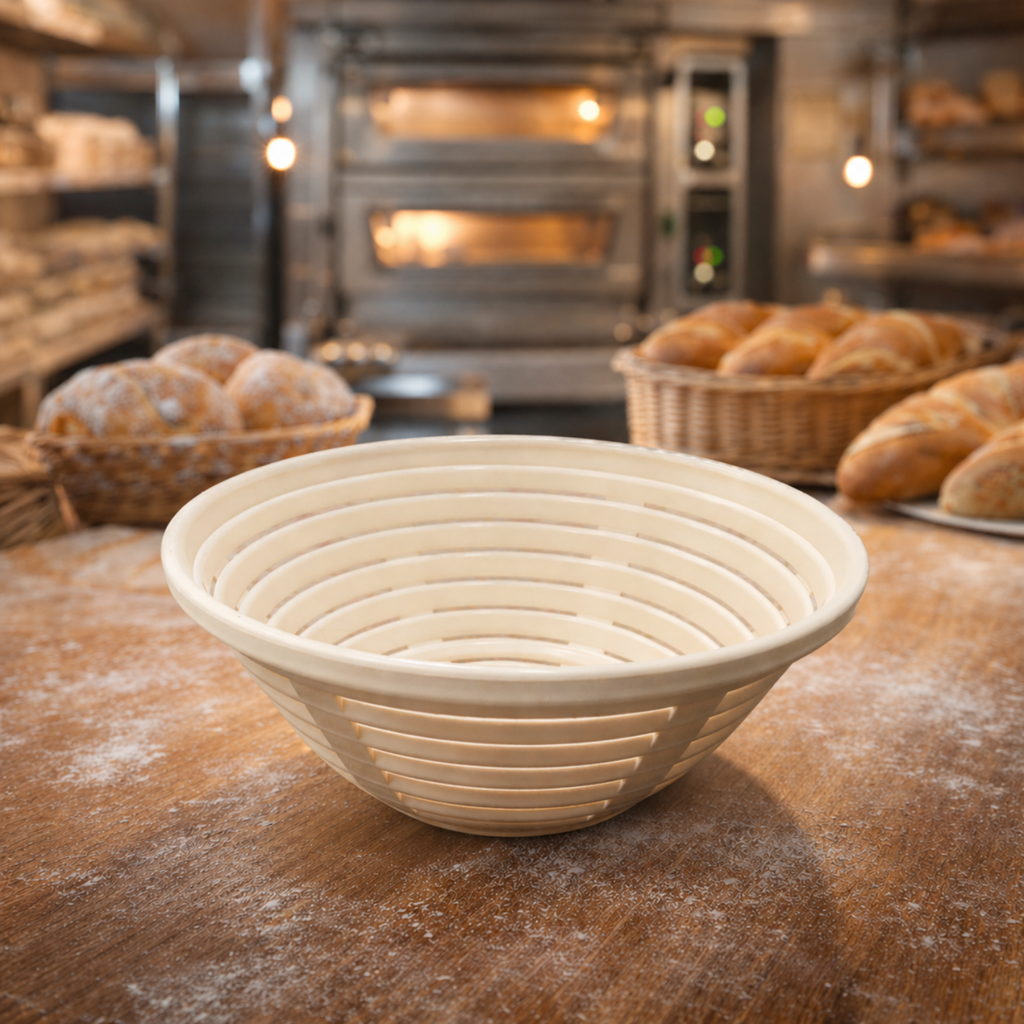Round Banneton in a Bakery