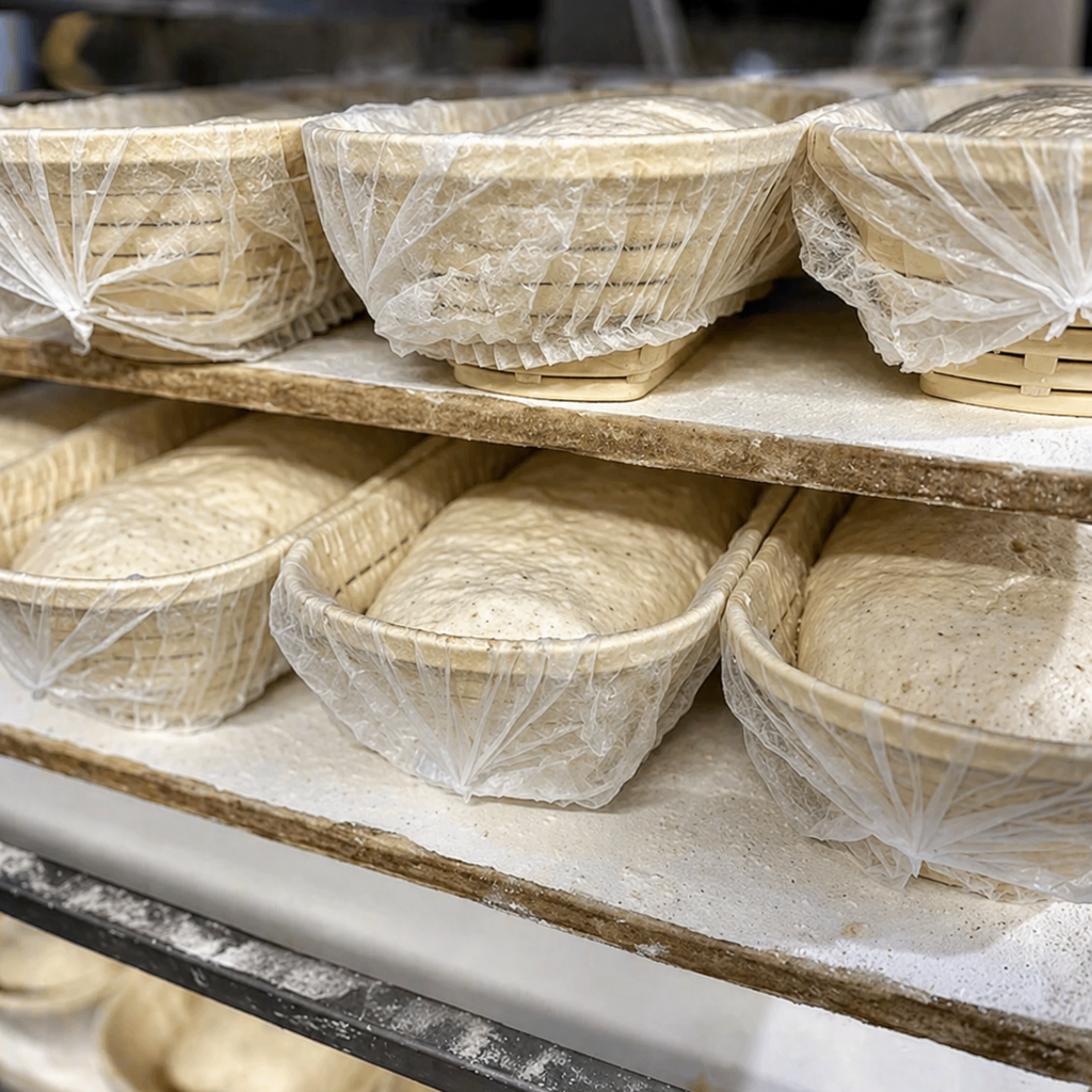 Sourdough Bread in Bannetons with Hairnets